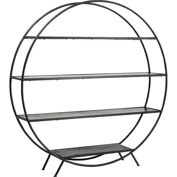 Mason Black Round Shelf