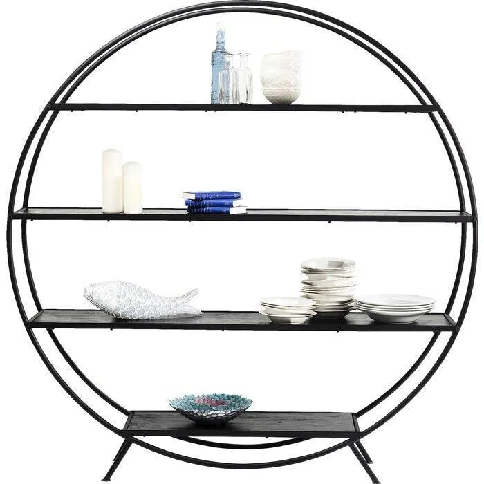 Mason Black Round Shelf