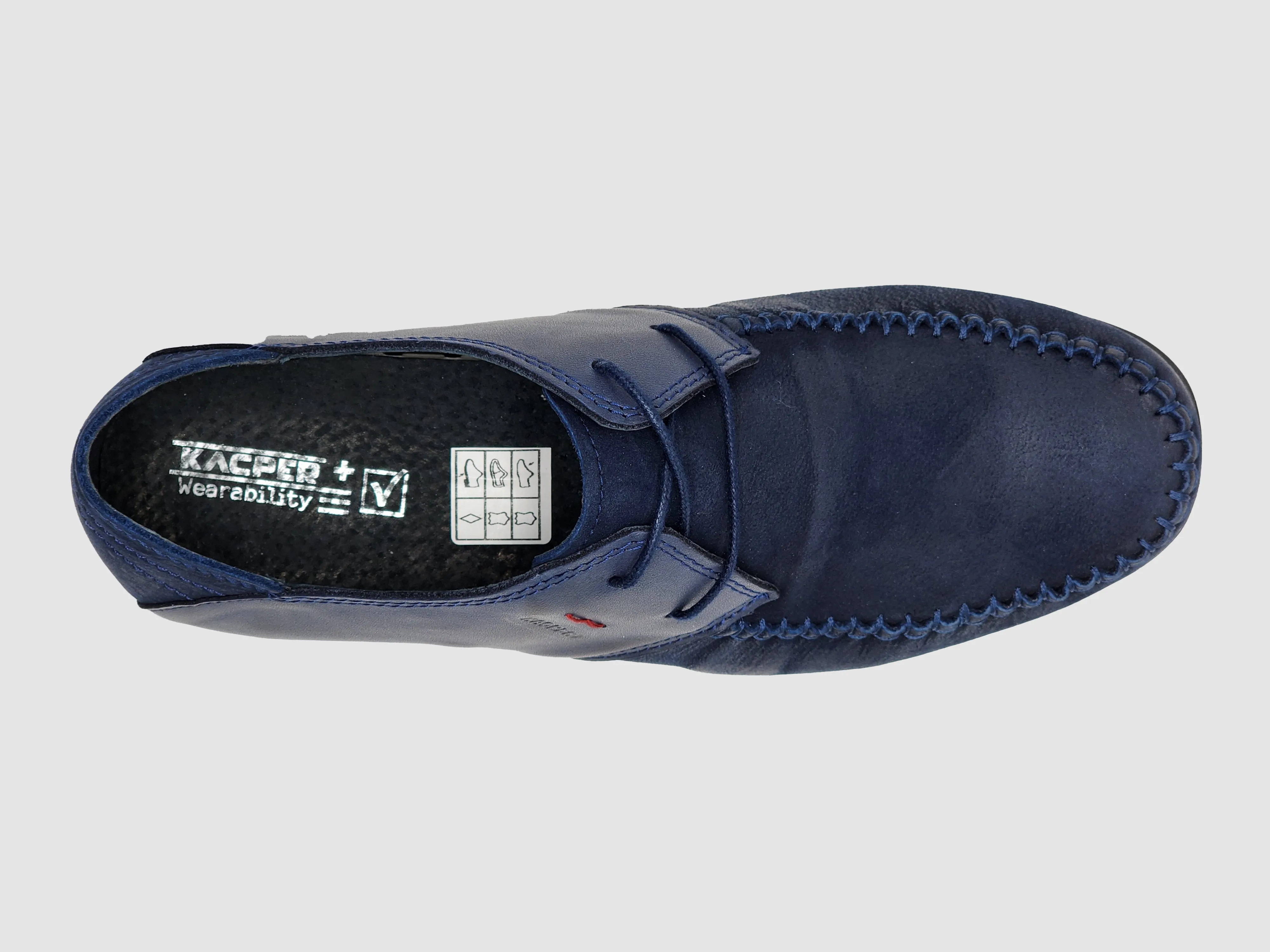 Men's Reliable Leather Shoes - Navy