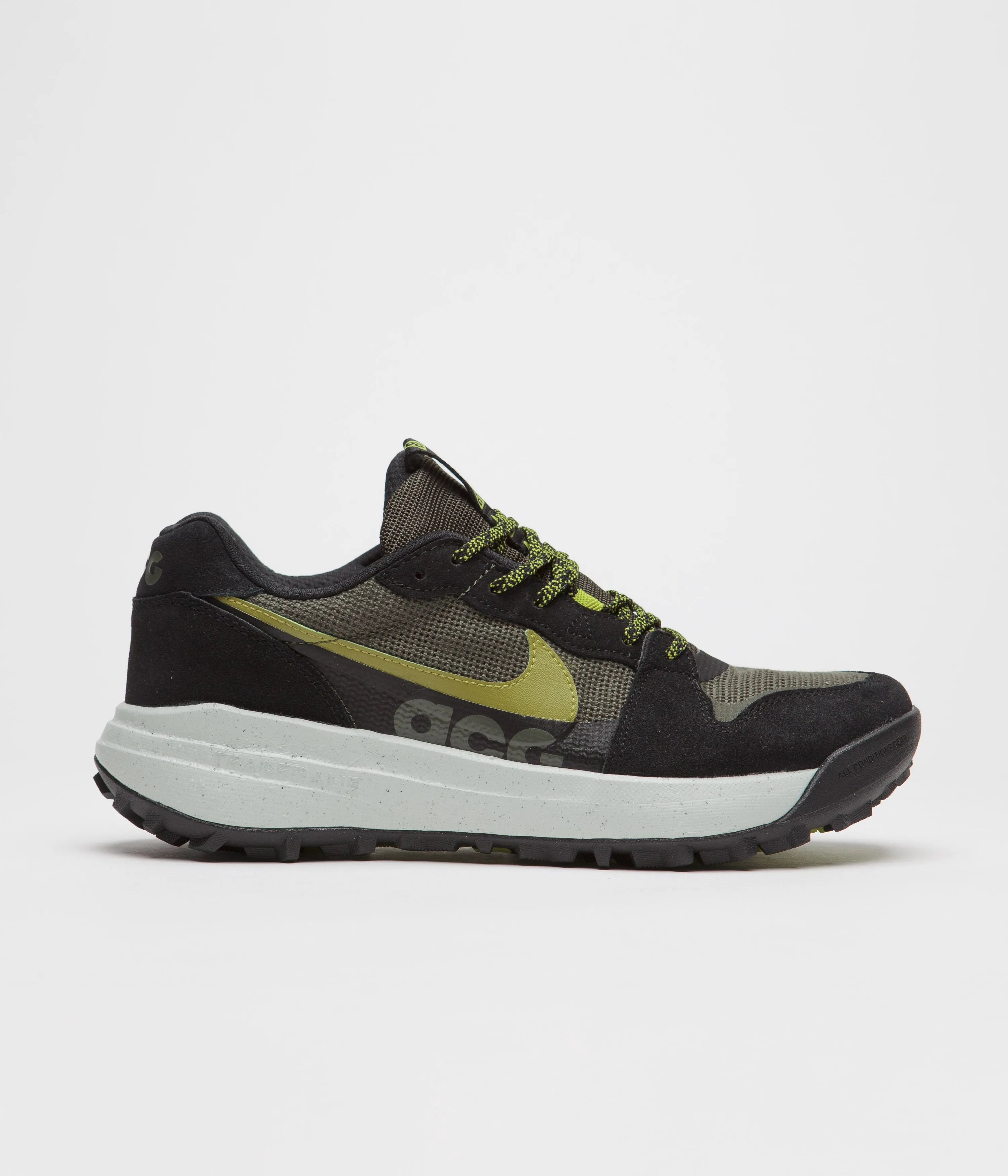 Nike ACG Lowcate Shoes - Cargo Khaki / Moss - Black - Bright Cactus