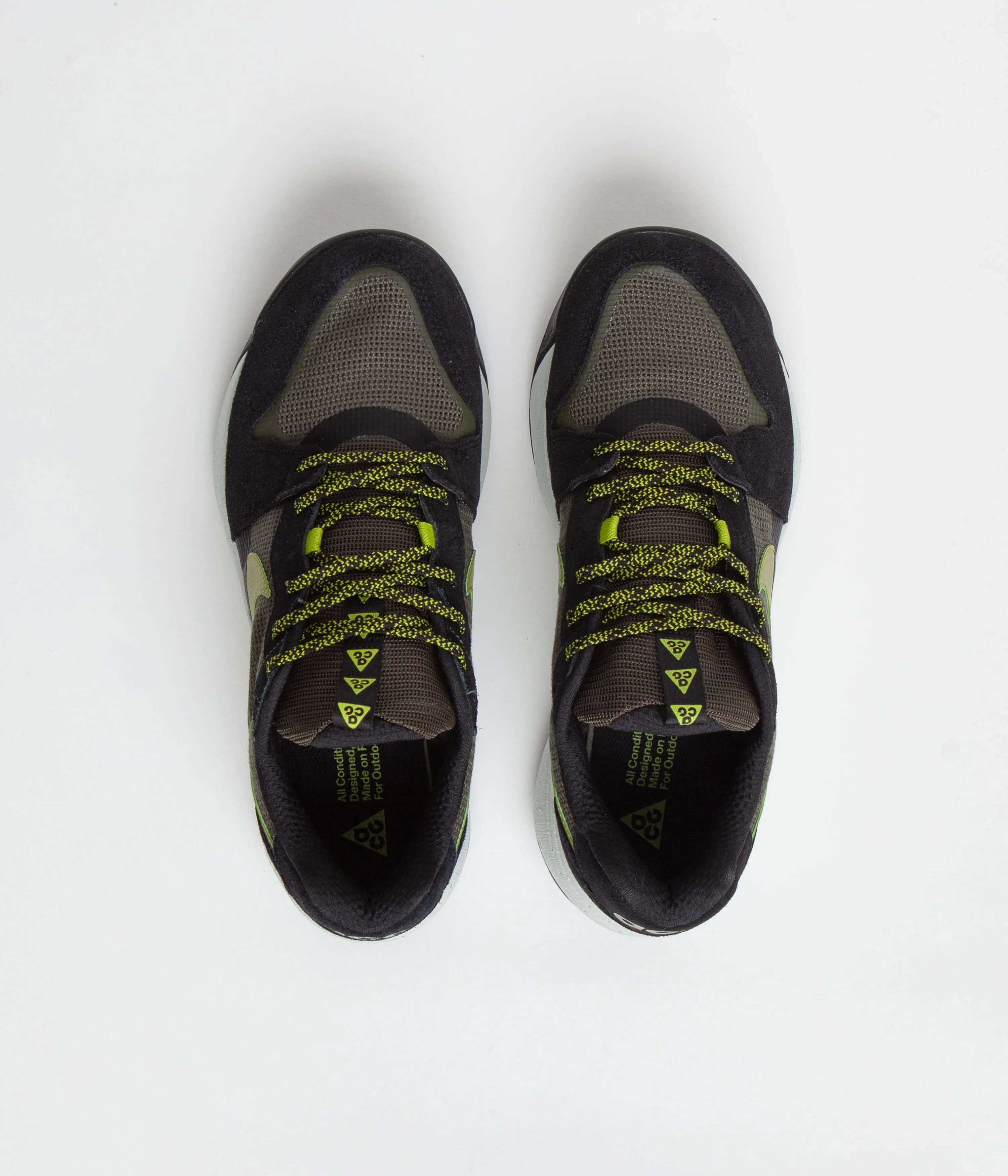 Nike ACG Lowcate Shoes - Cargo Khaki / Moss - Black - Bright Cactus