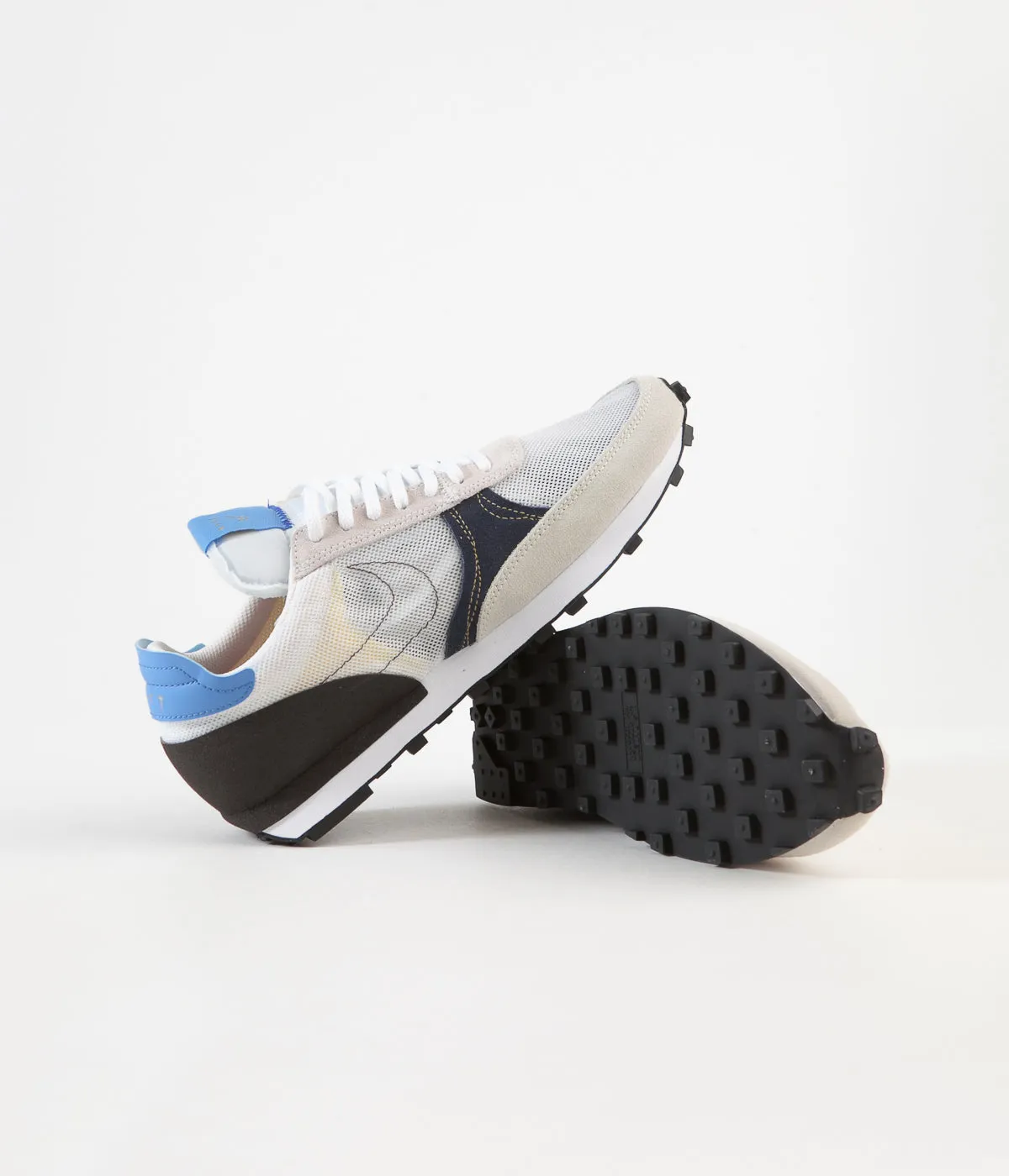 Nike Daybreak Type Shoes - White / White - University Blue - Velvet Brown