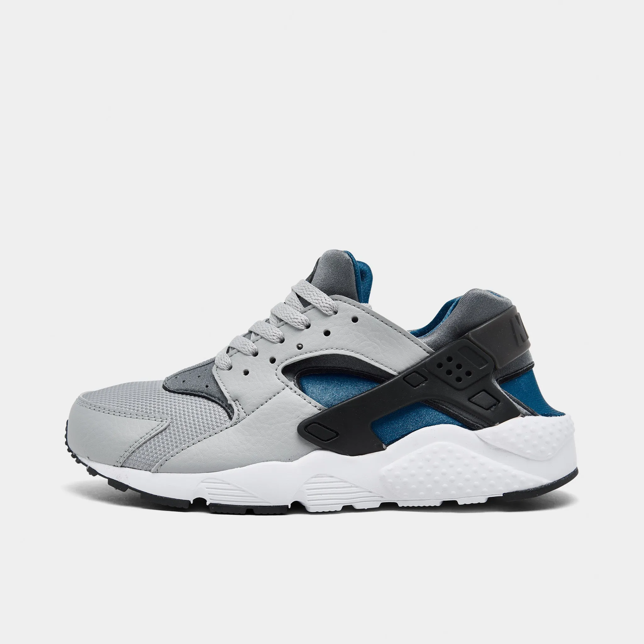 Nike Huarache Run GS Light Smoke Grey / Dark Marina Blue - Smoke Grey