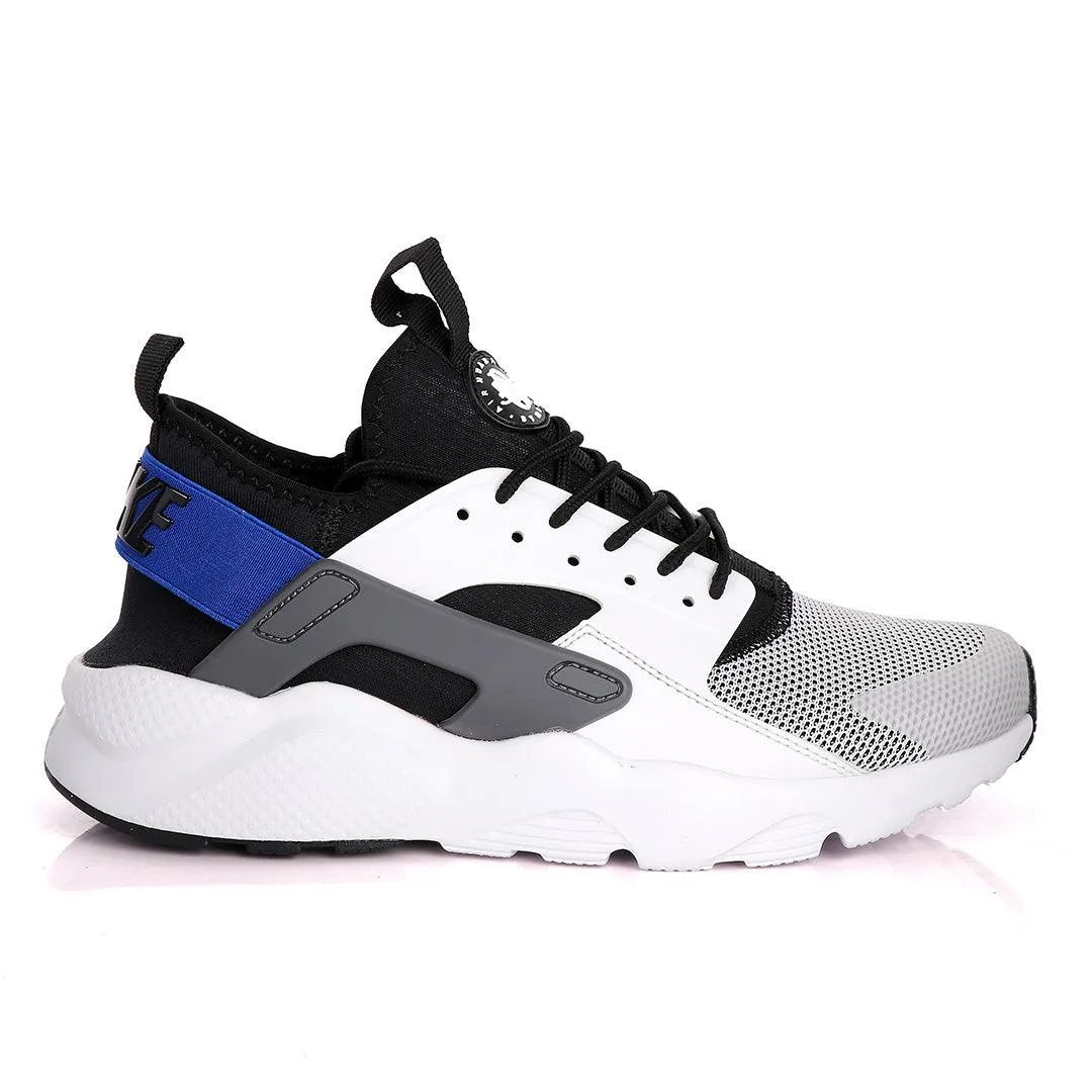 NK Huarache Ultra White Racer Blue Black And Dark Grey Sneakers