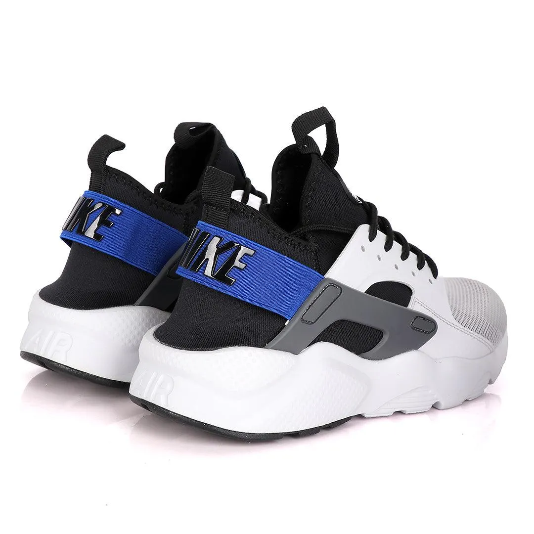 NK Huarache Ultra White Racer Blue Black And Dark Grey Sneakers