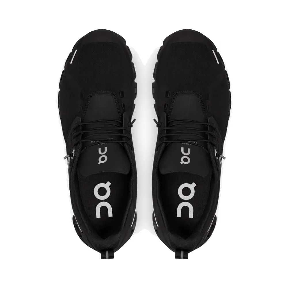 On Men's Cloud 5 Waterproof Sneaker in All Black