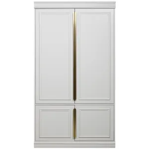 Organize Mist Pine Wood Wardrobe