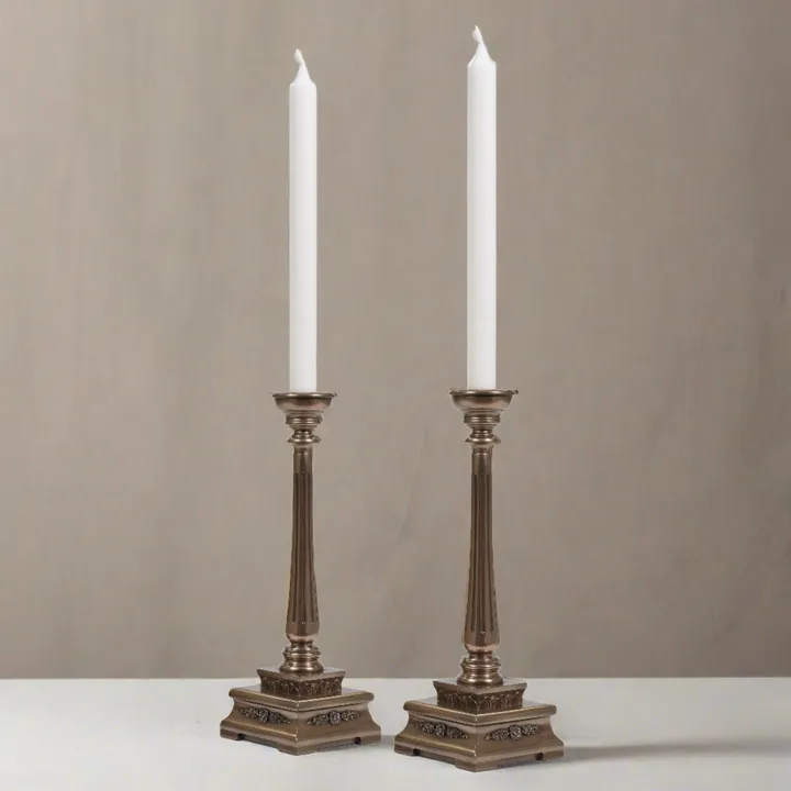 Oriental Candle Holder Set Of 2