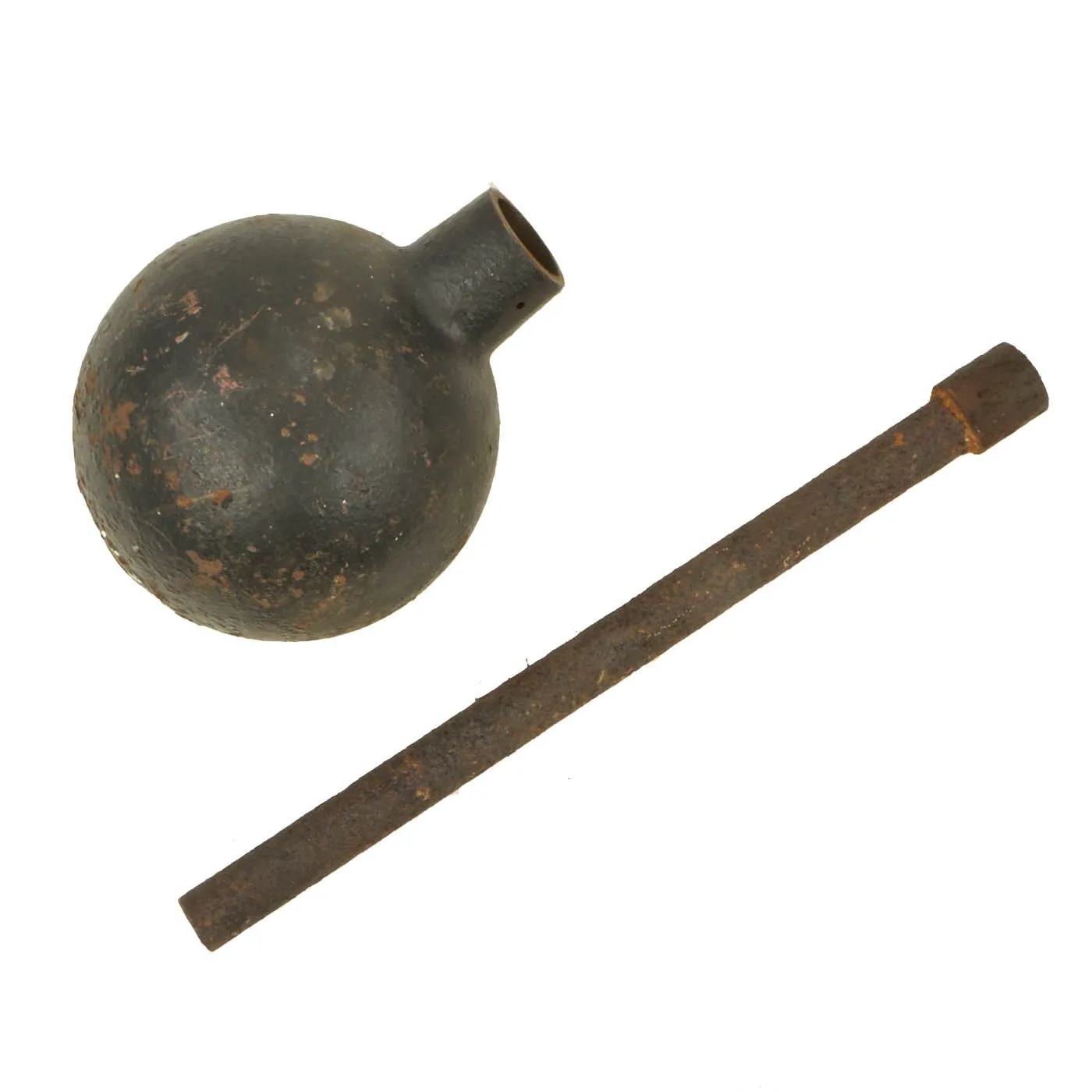 Original British WWI 2 inch Medium Trench Mortar "Toffee Apple" Bomb Projectile - Inert