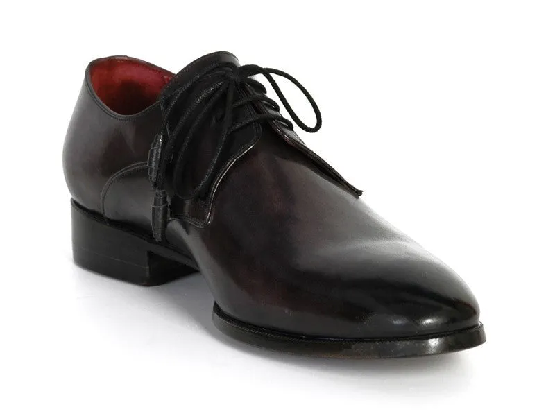 Paul Parkman Men's Anthracite Black Derby Shoes