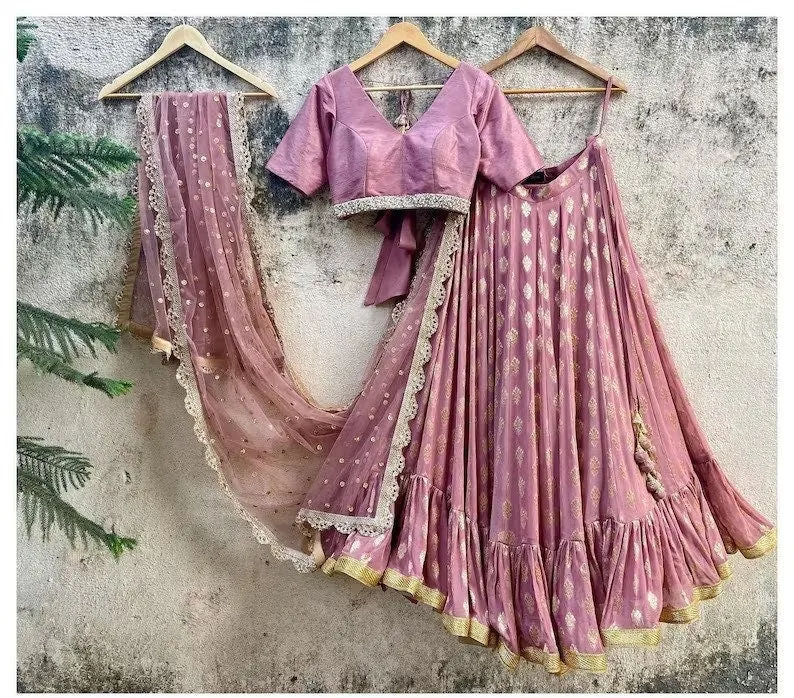 Peach/Pink Lehenga Designer bridesmaids