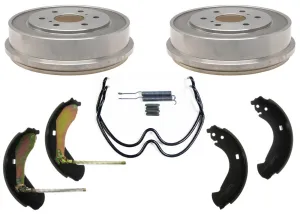 Premium Rear Brake Drum and Brake Shoe Service Kit for GMC Silverado 1500 05-08