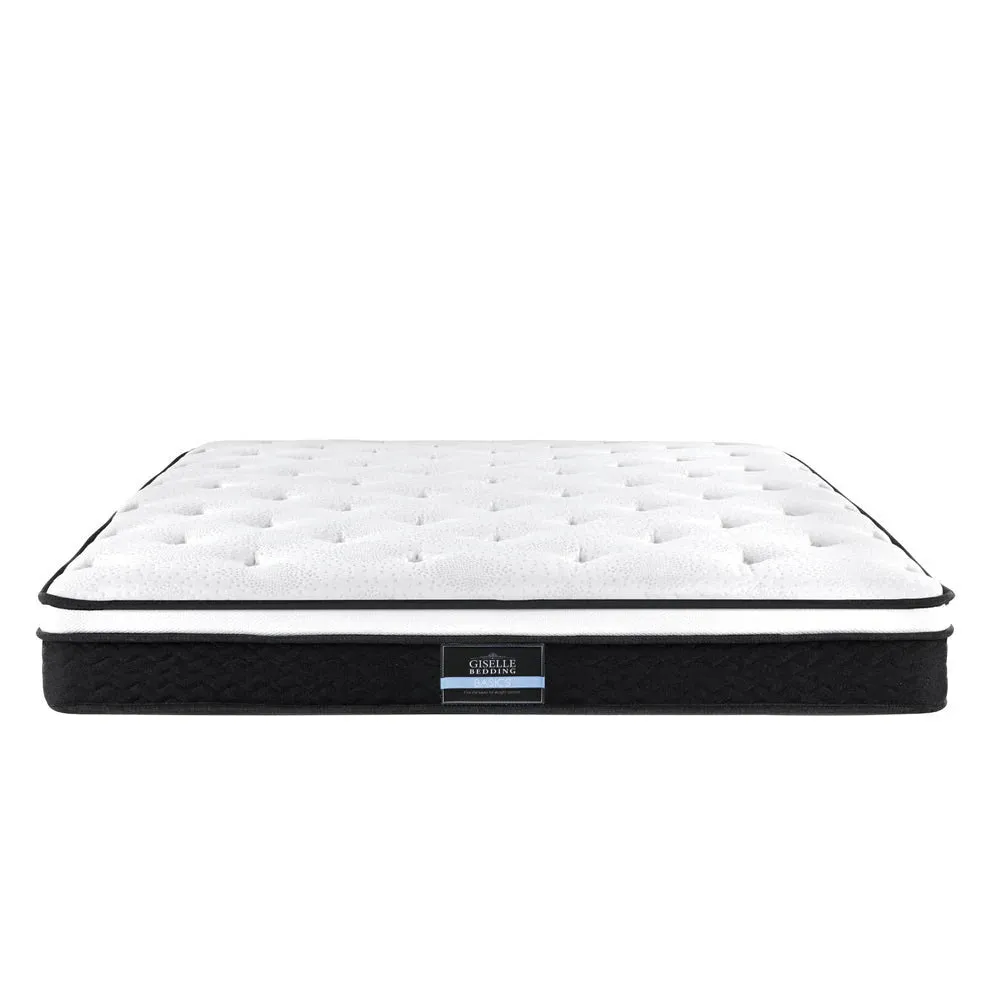 Queen Package | Burleigh Bed Frame Beige & Bonita Pillow Top Mattress (Medium Firm)