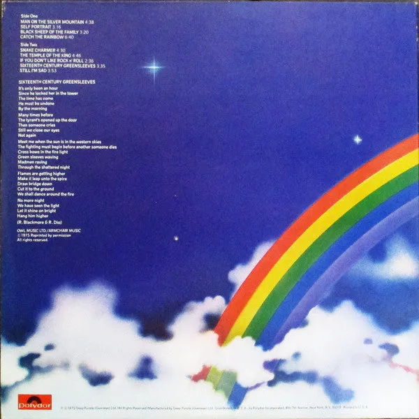 Rainbow - Ritchie Blackmore's Rainbow (LP, Album, Gat) (VG)