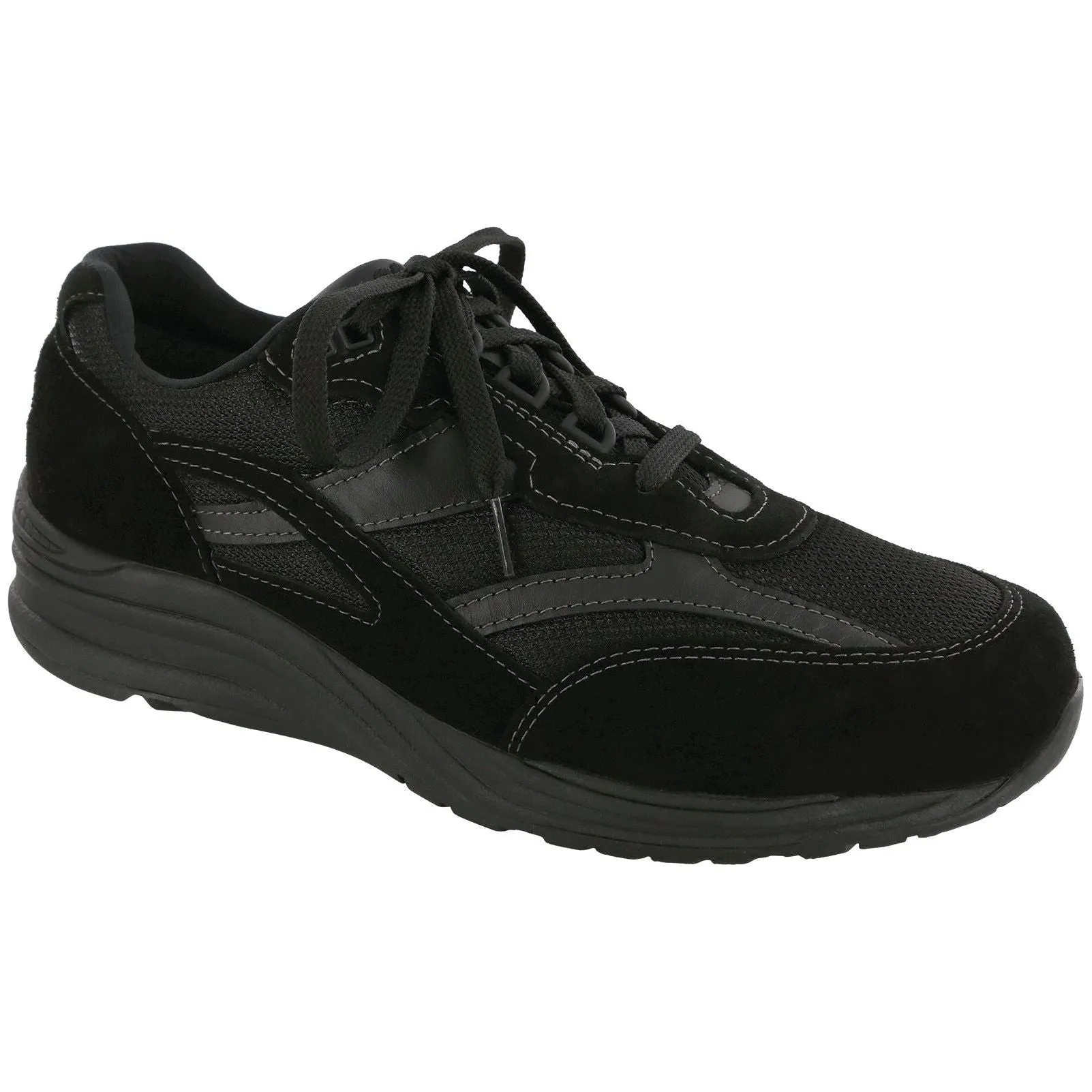 SAS Men's Journey Mesh Lace Up in Black Wide