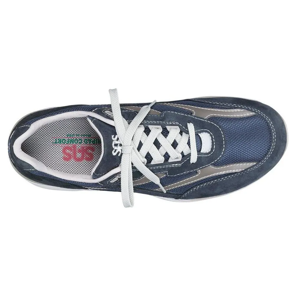 SAS Men's Journey Mesh Lace Up in Blue Wide