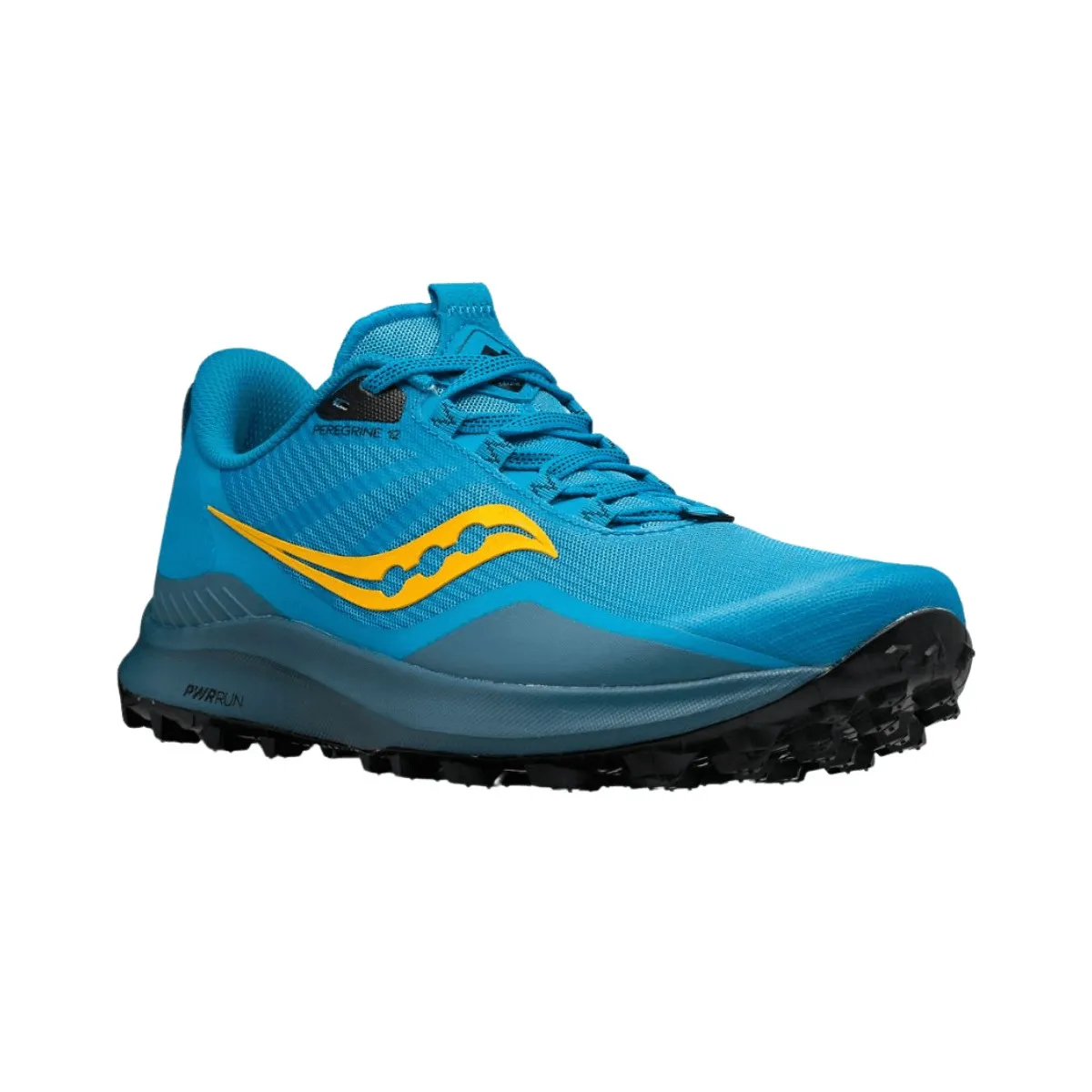 Saucony Peregrine 12 Blue Yellow Running Shoes