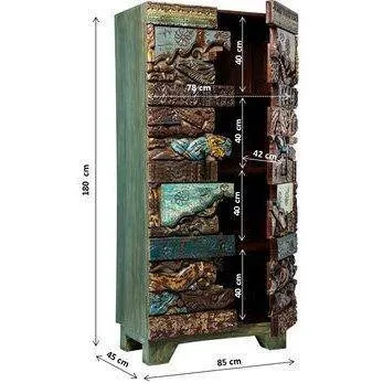 Shanti Surprise Puzzle Mango Wood Cabinet