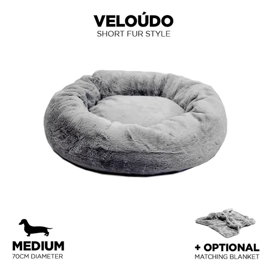 Short-Fur Velvet Veloúdo Medium 70cm IREMIA™ Dog Bed