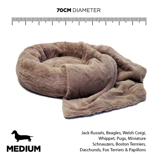 Short-Fur Velvet Veloúdo Medium 70cm IREMIA™ Dog Bed