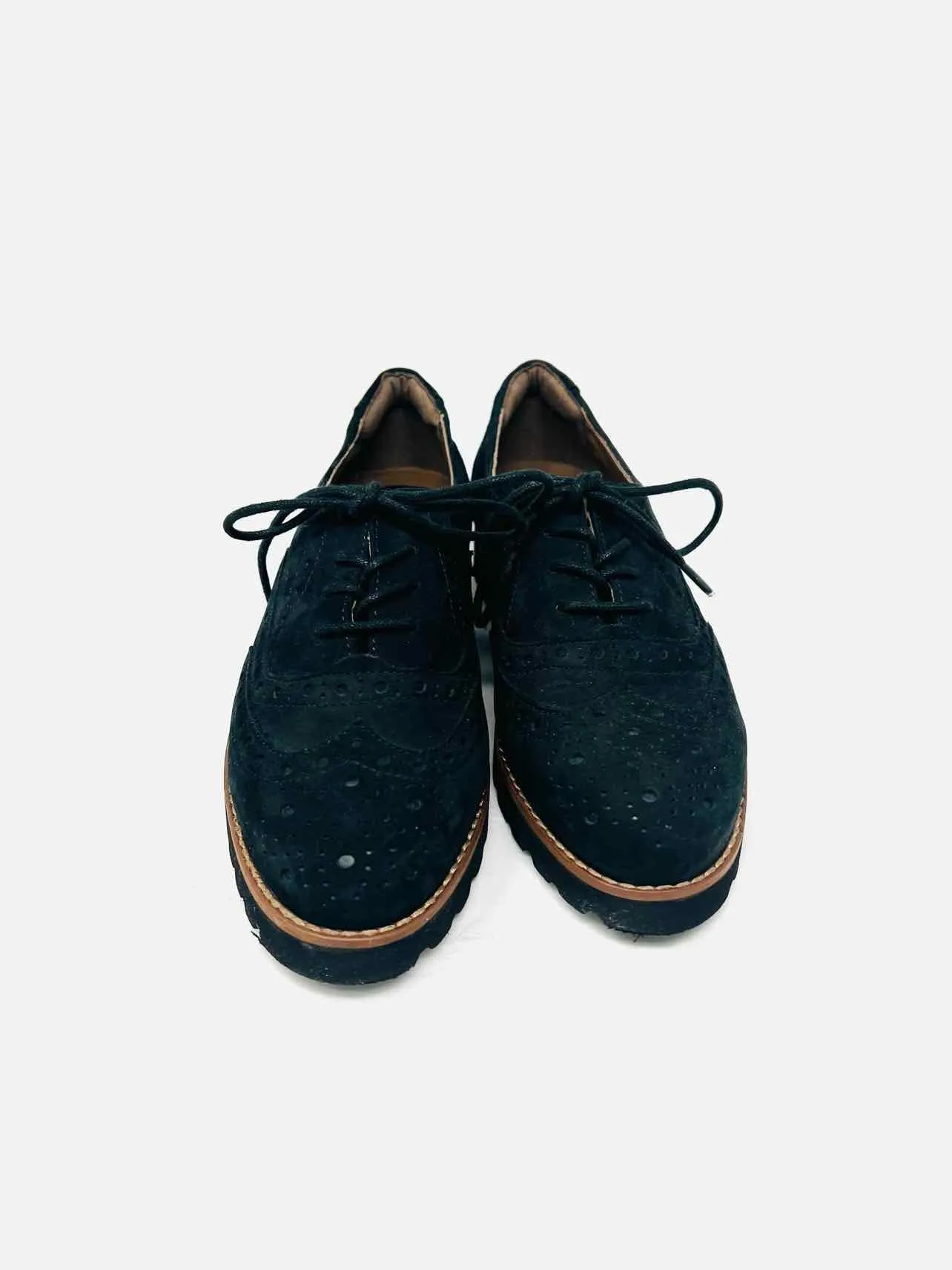 Size 7 Black Brogue Lace-Up Shoes Shoes