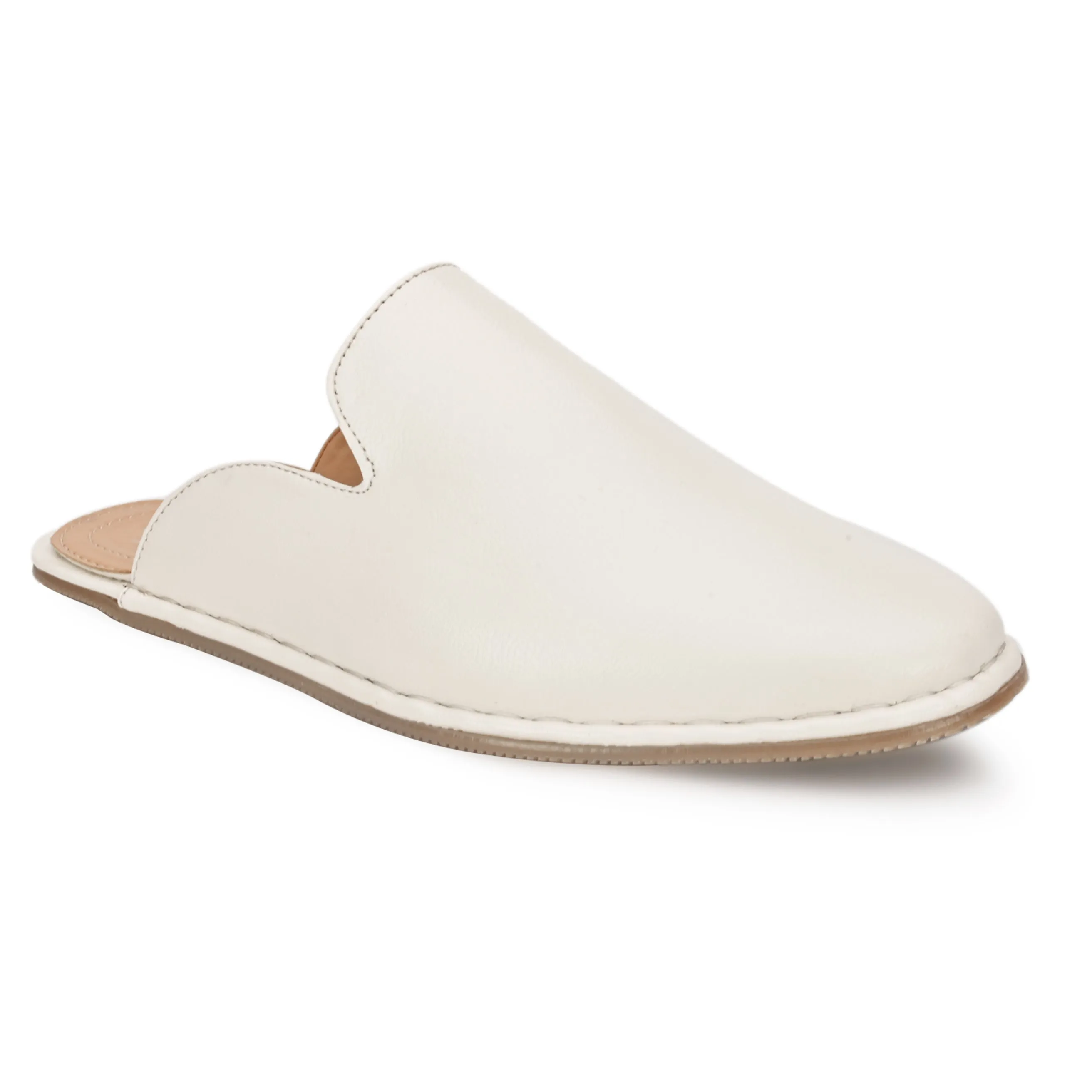 Snug  White Comfort Mules