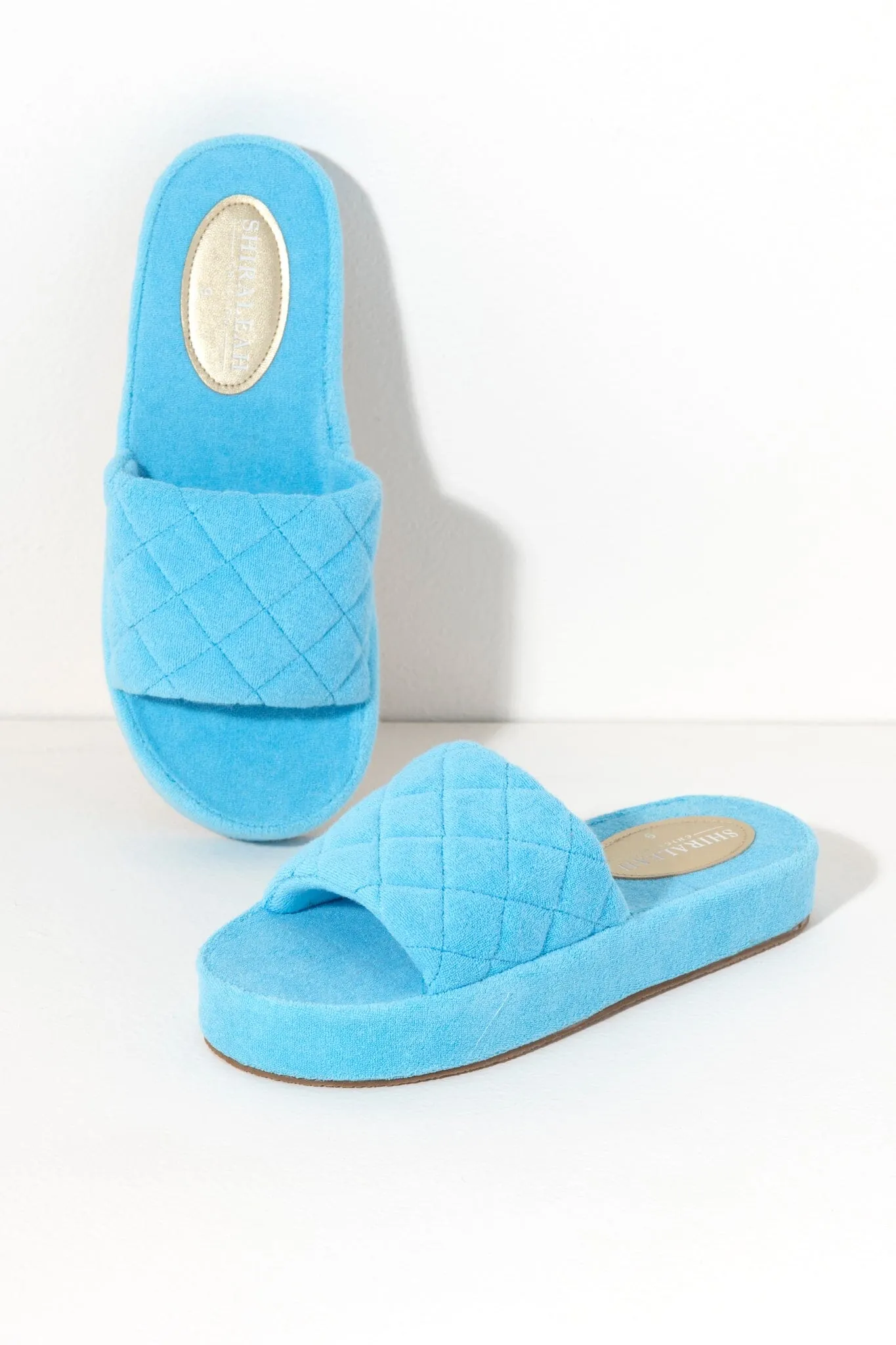 Sol Terry Pool Slides | Turquoise