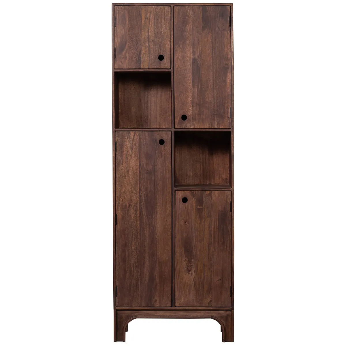 Staes Walnut Mango Wood Storage Cabinet