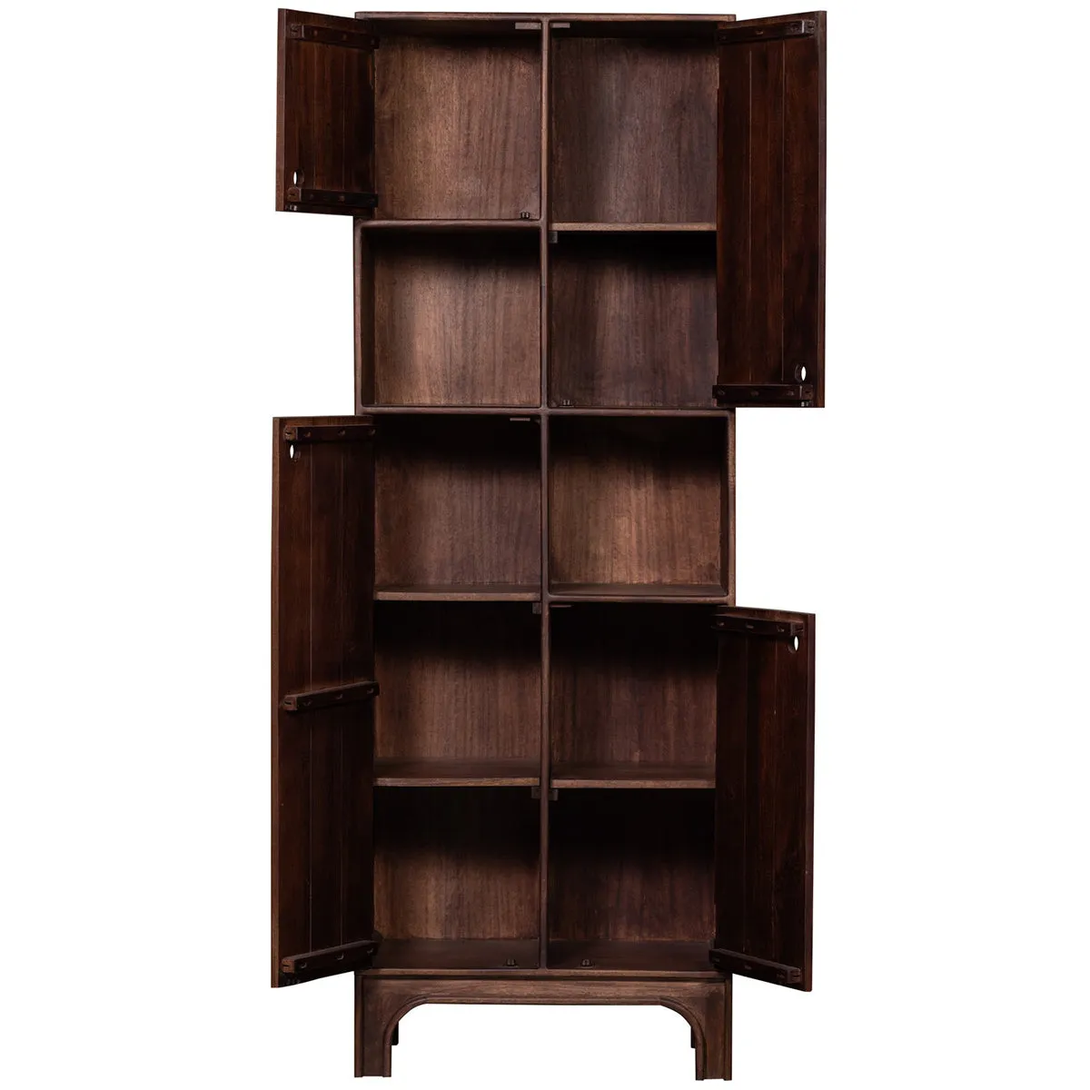 Staes Walnut Mango Wood Storage Cabinet