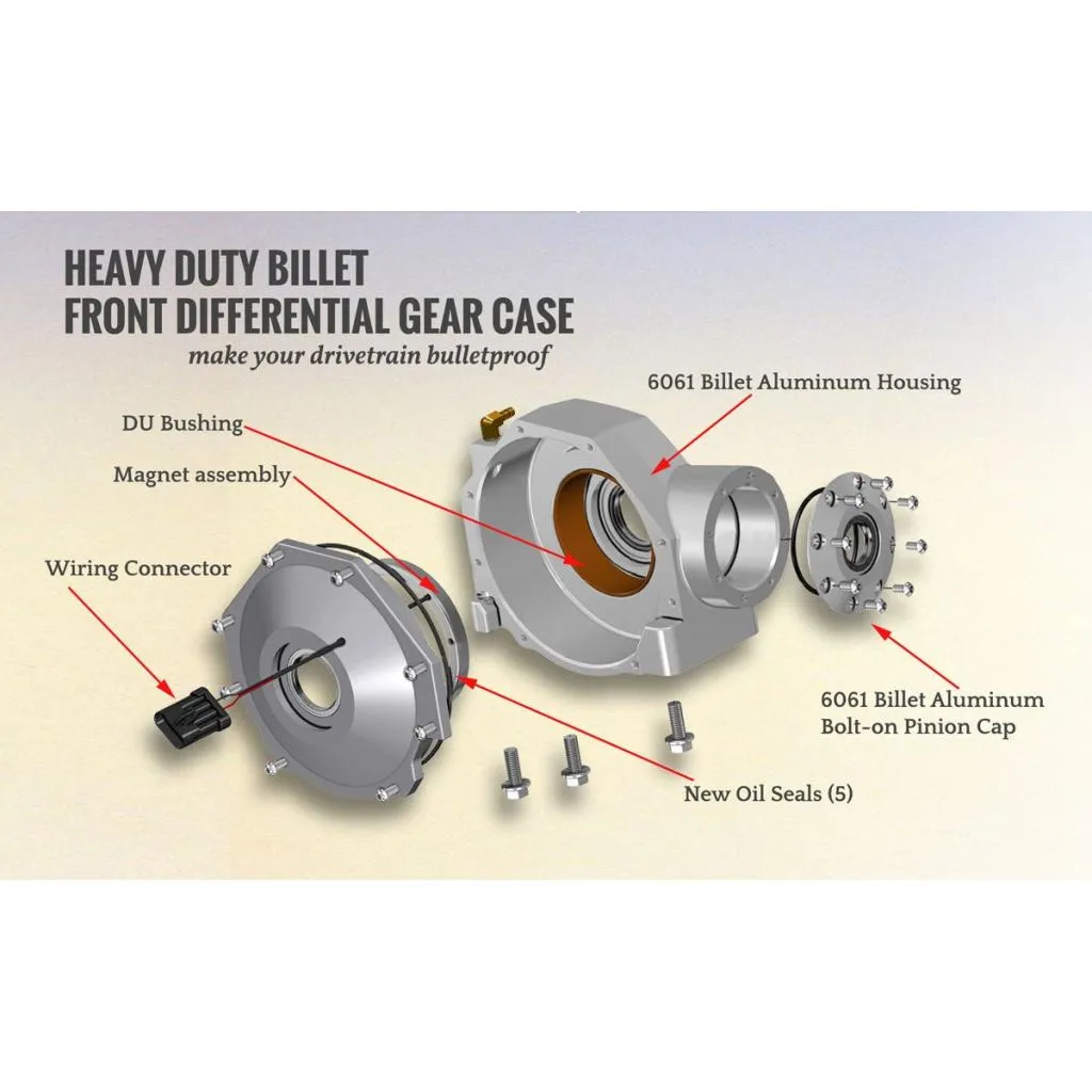 SuperATV Polaris RZR Heavy-Duty Front Differential Gear Case