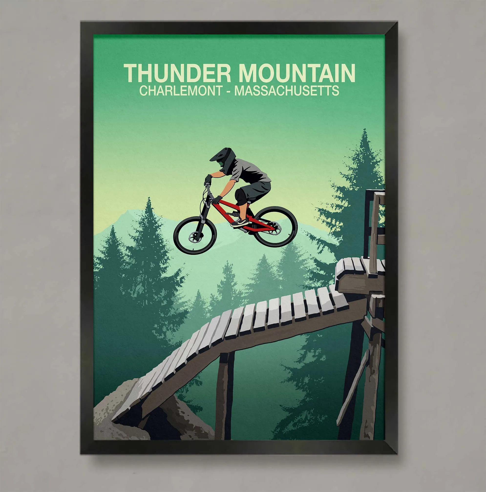 Thunder Mountain Bike Poster