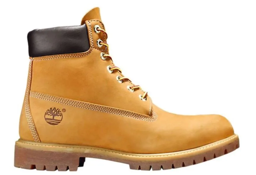 Timberland Mens 6-Inch Premium Wheat Nubuck Waterproof Boots