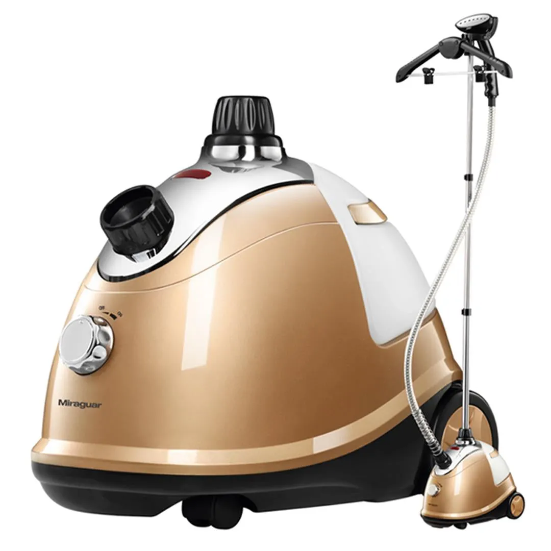 Upright Home Garment Steamer Portable Cleaner Steam Iron Height Adjust Gold