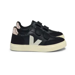 V-12 Chromefree Leather Sneakers - Platine/Black