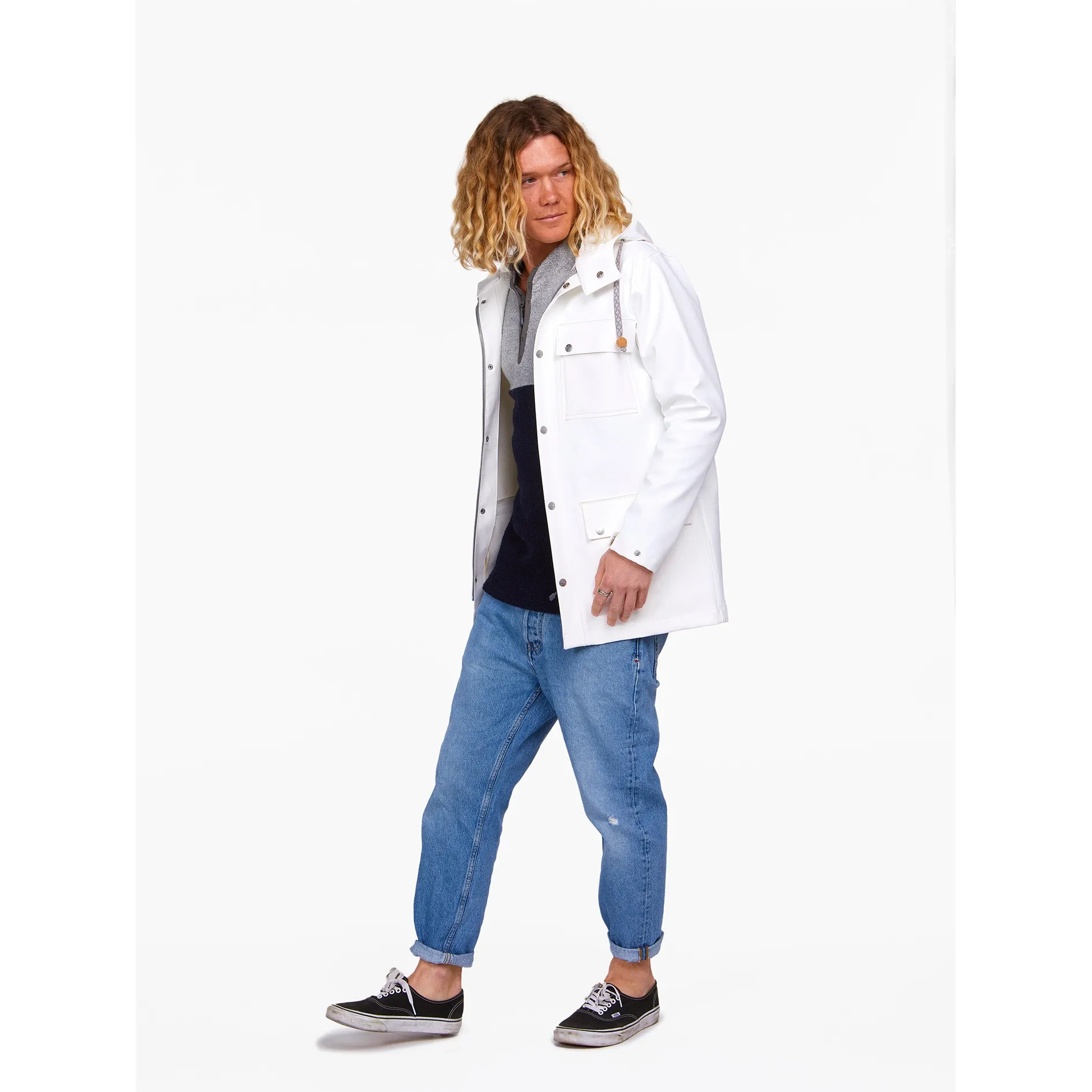 Varg Unisex Göteborg Heavy Rainjacket Chalk White | Buy Varg Unisex Göteborg Heavy Rainjacket Chalk White here | Outnorth