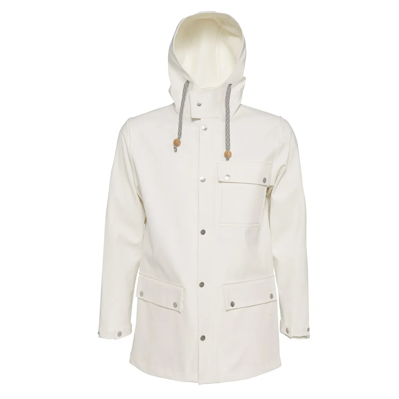 Varg Unisex Göteborg Heavy Rainjacket Chalk White | Buy Varg Unisex Göteborg Heavy Rainjacket Chalk White here | Outnorth