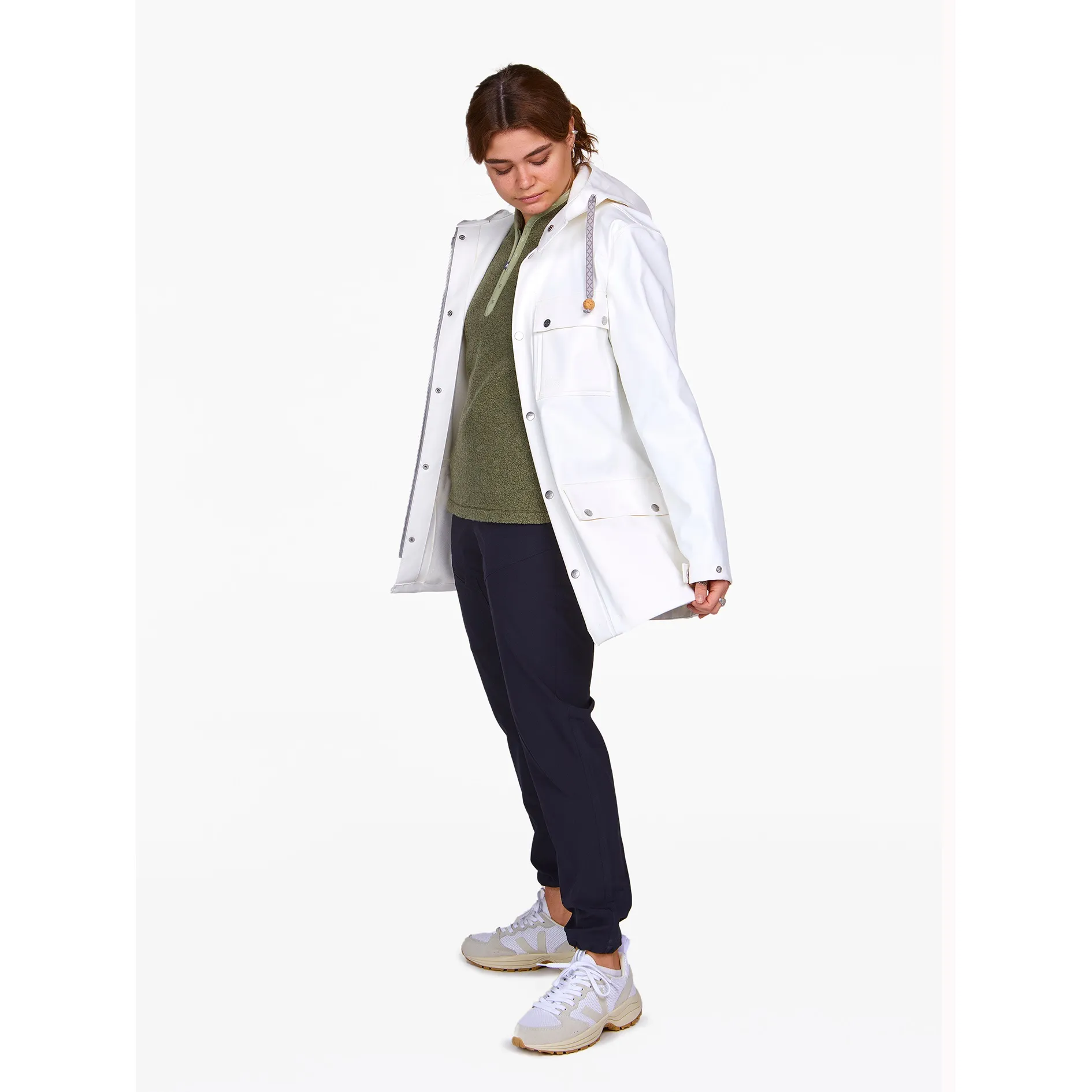 Varg Unisex Göteborg Heavy Rainjacket Chalk White | Buy Varg Unisex Göteborg Heavy Rainjacket Chalk White here | Outnorth