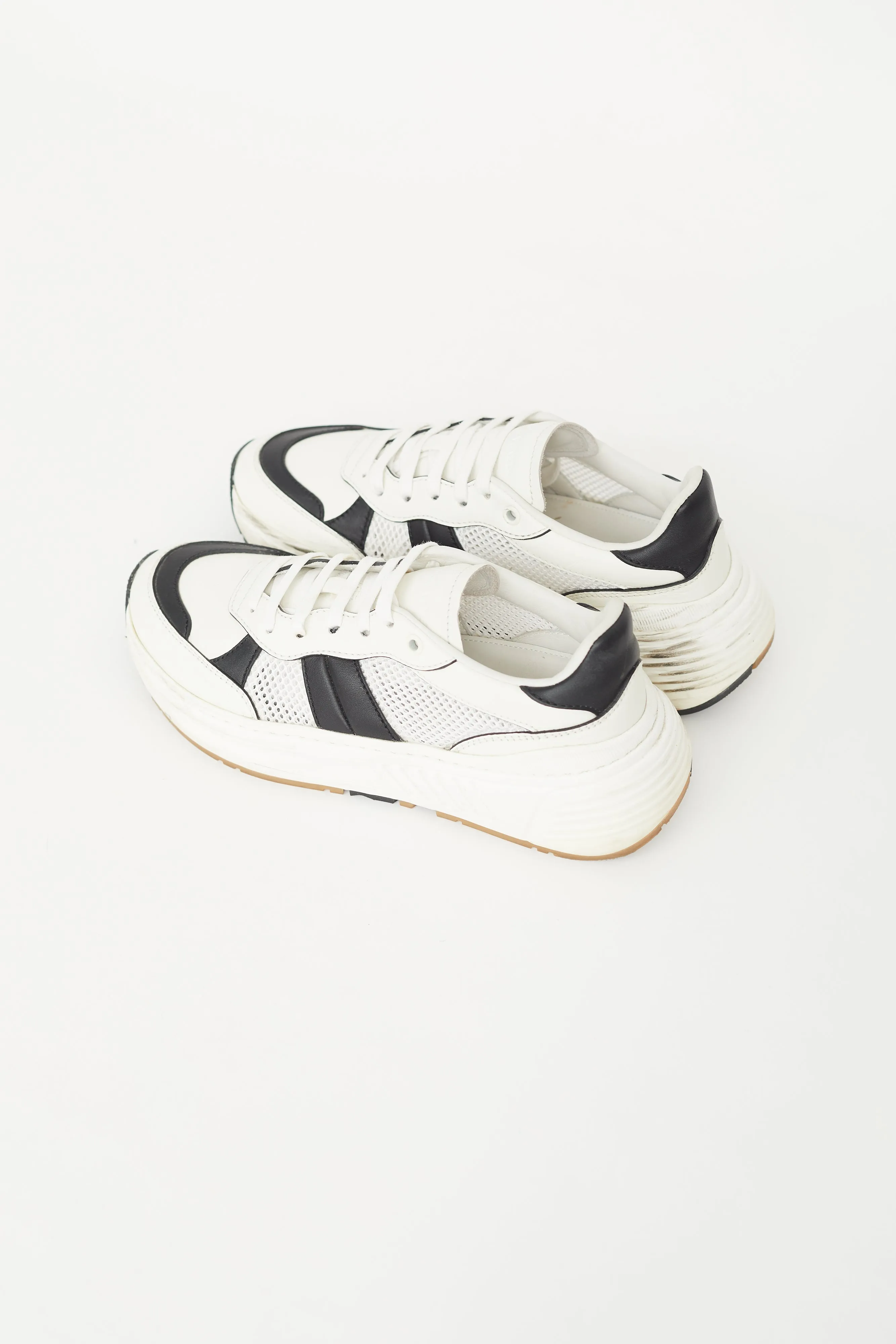 White & Black Speedster Sneaker