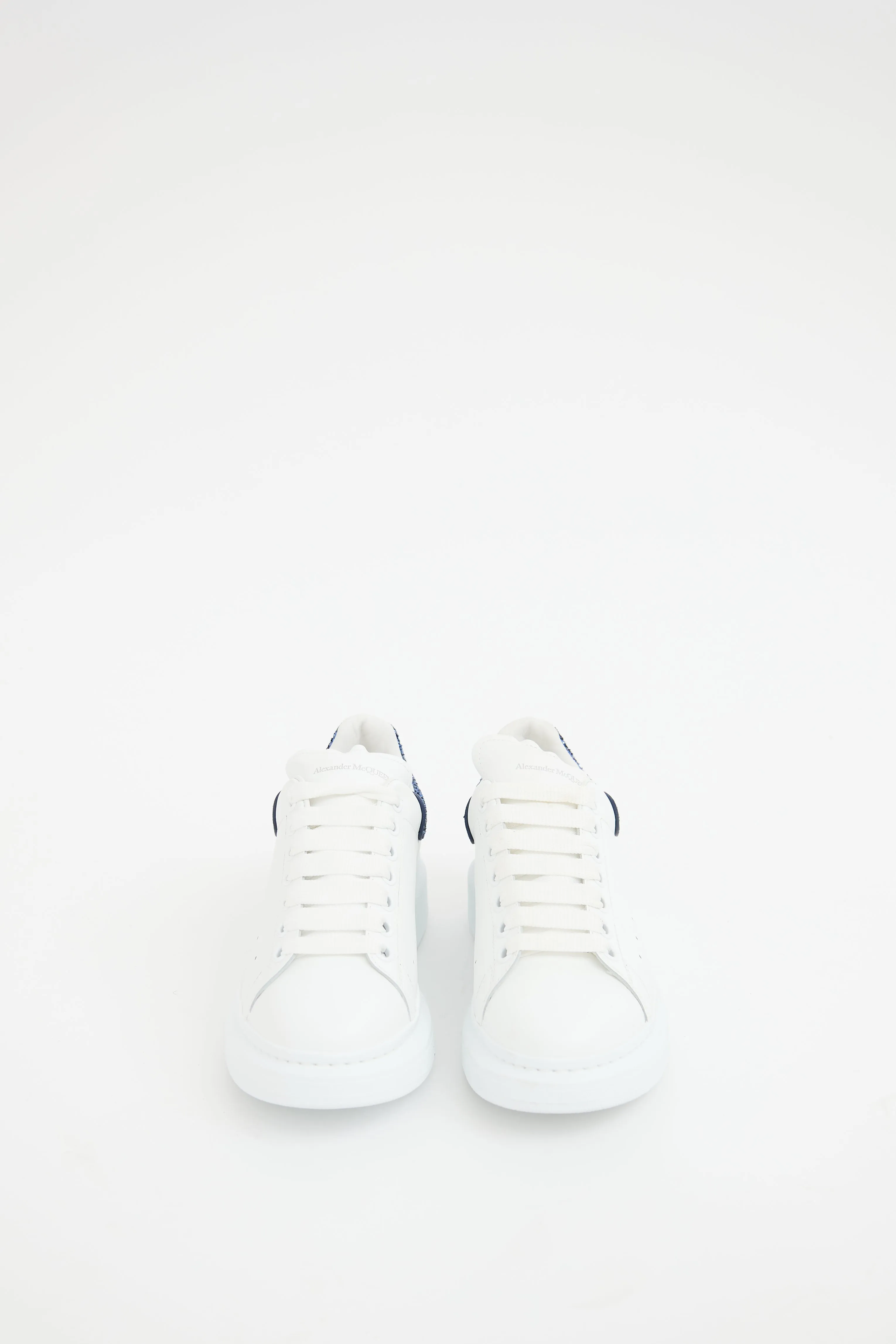 White & Blue Larry Sneaker