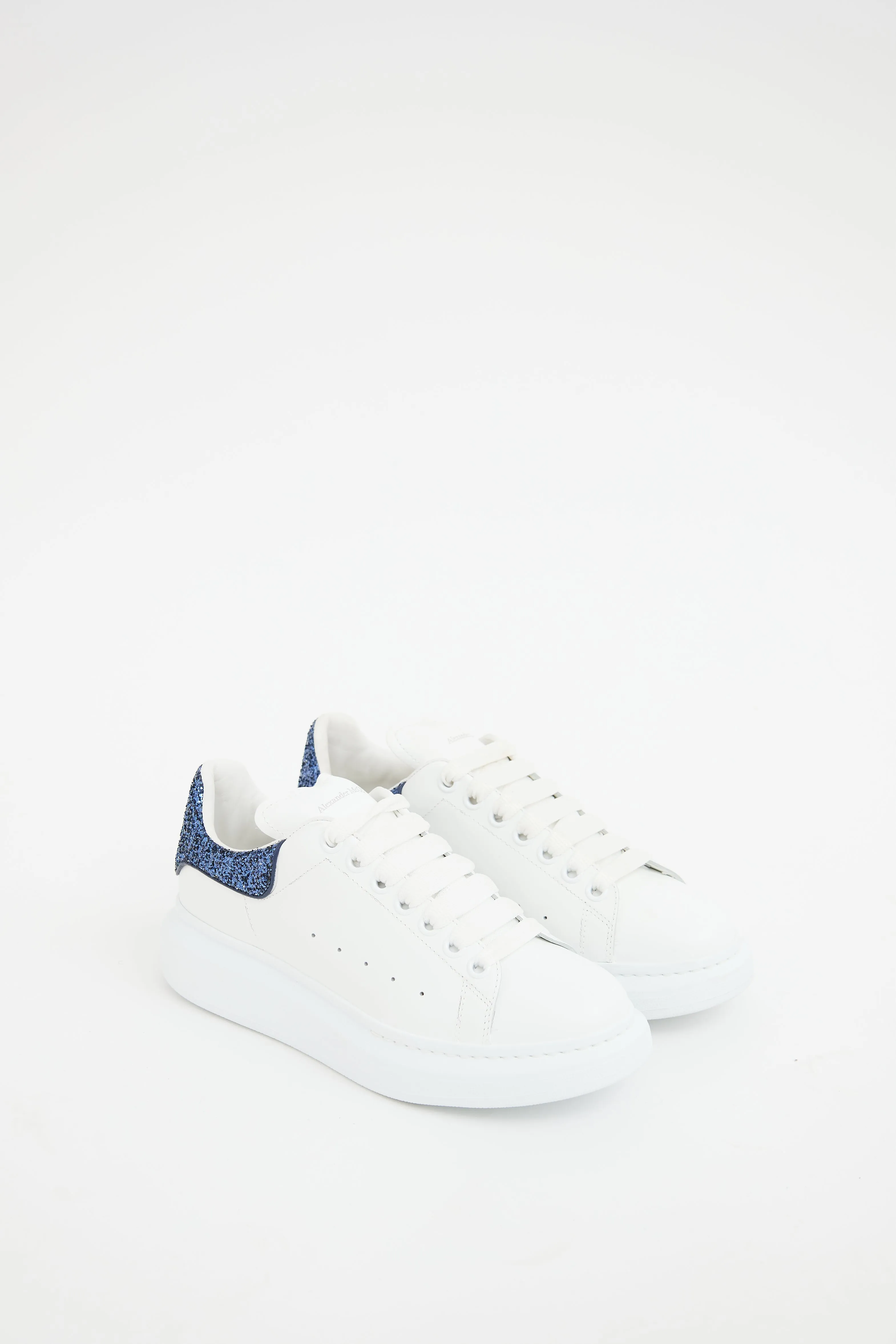 White & Blue Larry Sneaker