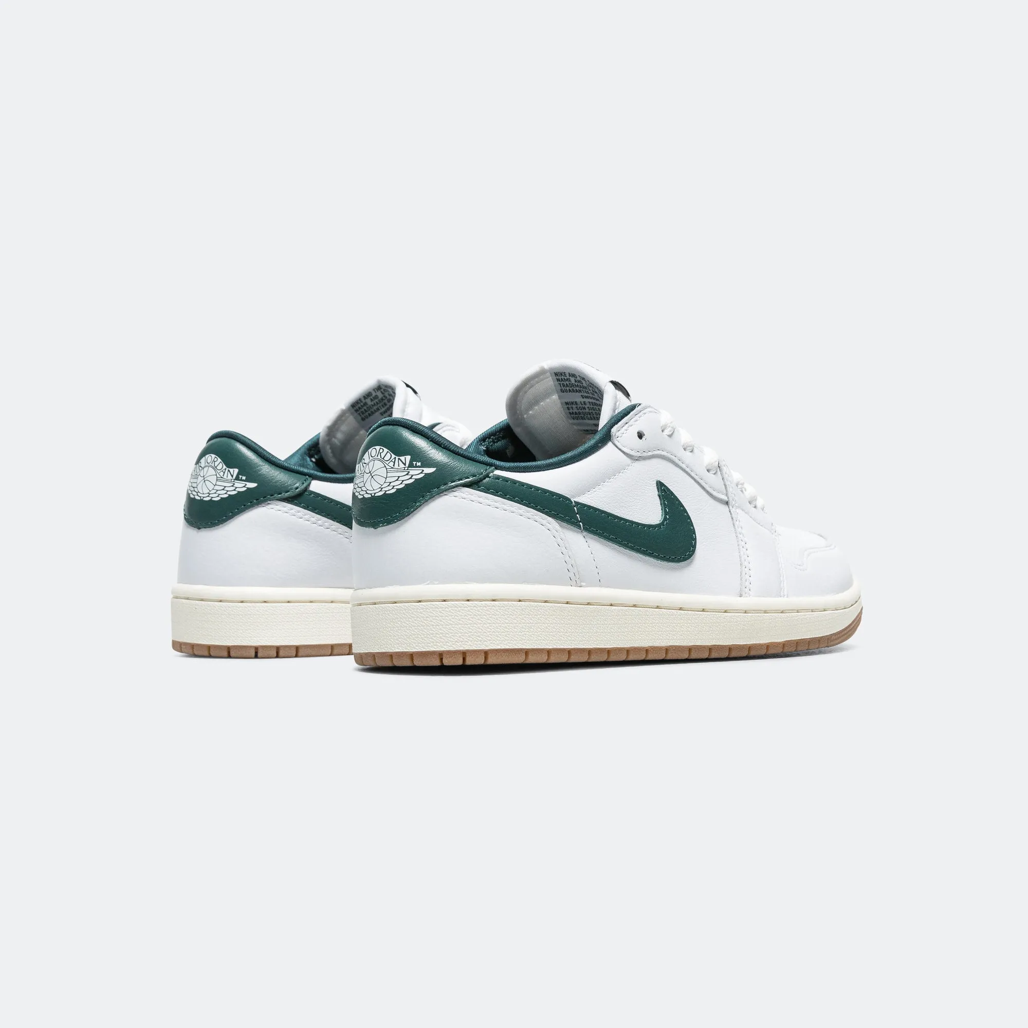 Womens Air Jordan 1 Low OG - White/Oxidized Green-Sail