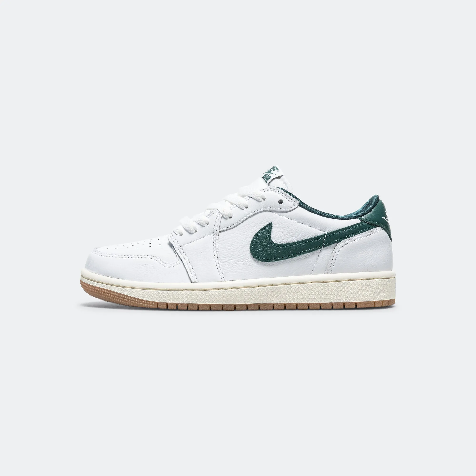 Womens Air Jordan 1 Low OG - White/Oxidized Green-Sail