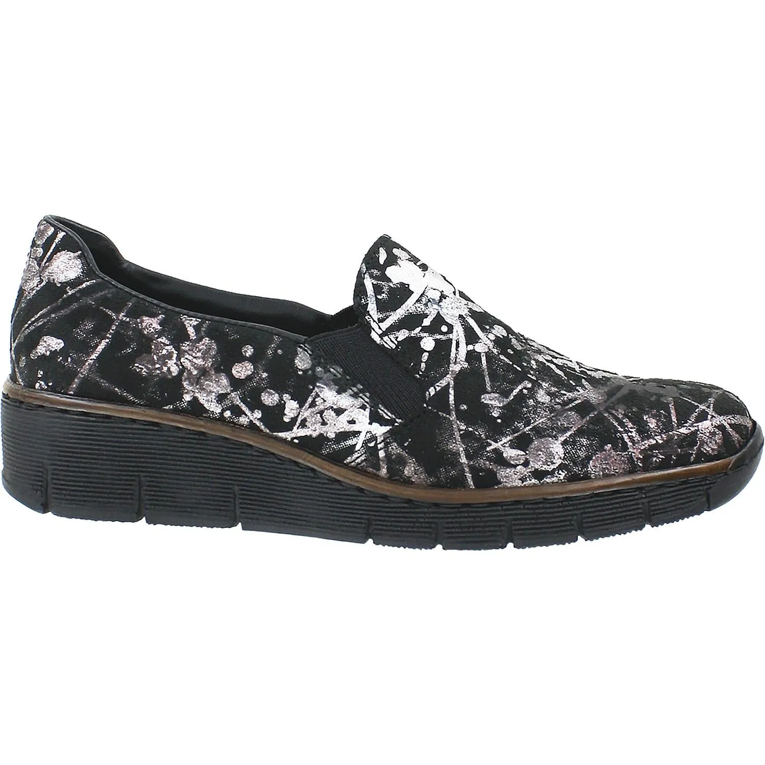 Women's Rieker 53766-90 Doris Black Multi Fabric