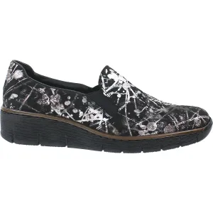 Women's Rieker 53766-90 Doris Black Multi Fabric