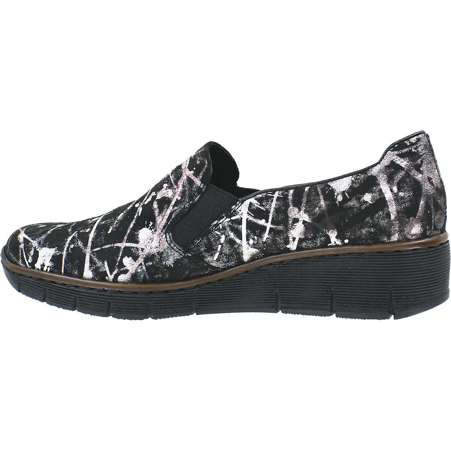 Women's Rieker 53766-90 Doris Black Multi Fabric