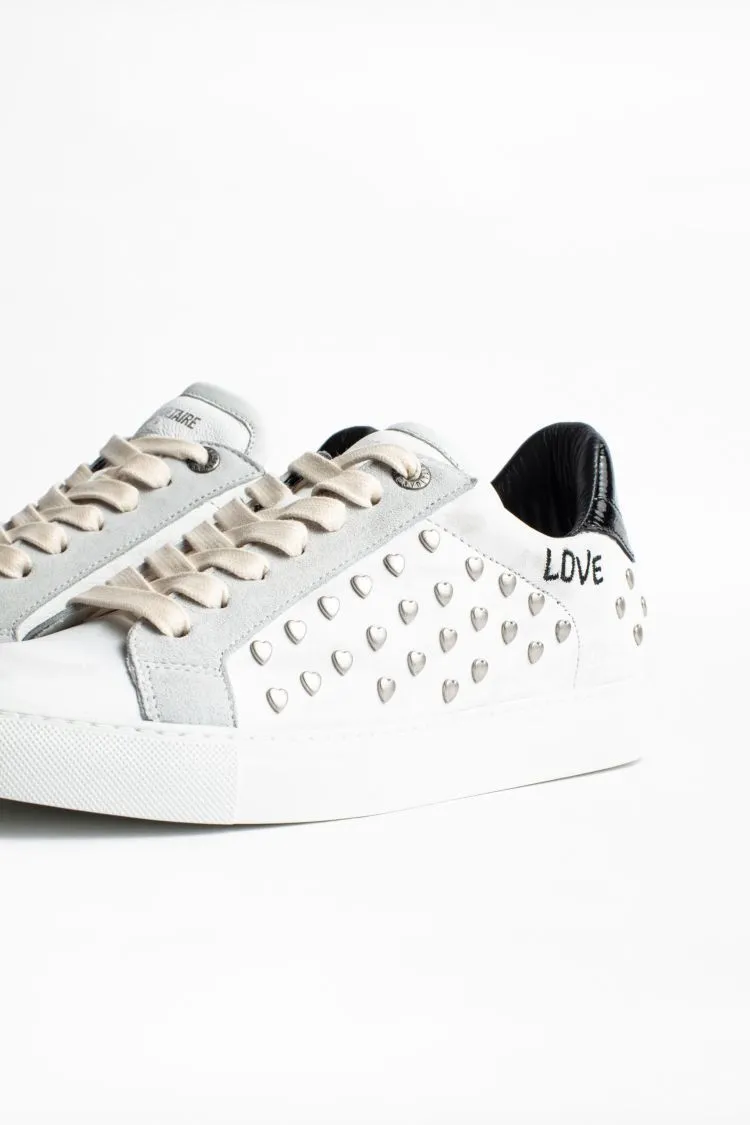 Zadig & Voltaire - White Heart Sneakers in Blanc