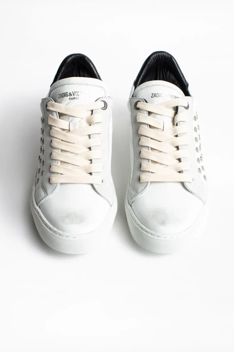 Zadig & Voltaire - White Heart Sneakers in Blanc